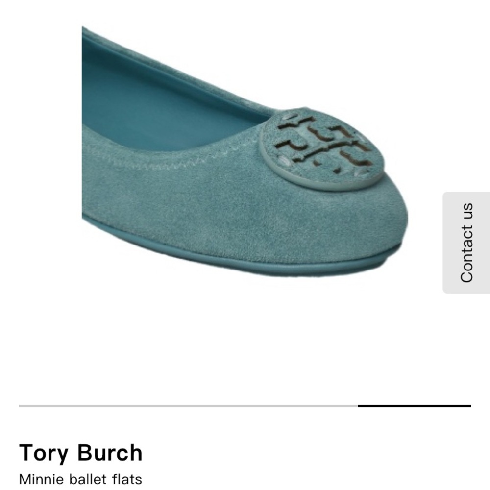 Tory Burch MINNIE TRAVELER Ballet flats steel blue suede. 10.5 - Picture 4 of 6